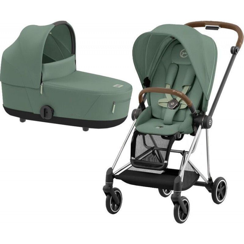 Cybex Mios 4.0 коляска 2 в 1 Leaf Green шасі Chrome Brown 000074 фото