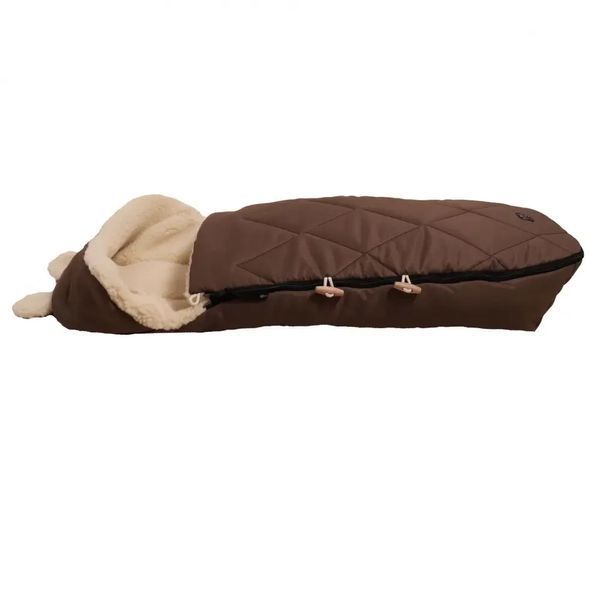 Чохол зимовий для ніг та вкладка для візочка Kaiser XL EARS WOOL 2 в 1, Chocolate 6582585 фото