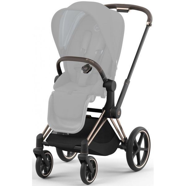 Коляска Cybex Priam Sepia Black шасі Rosegold 4.0 7782 фото