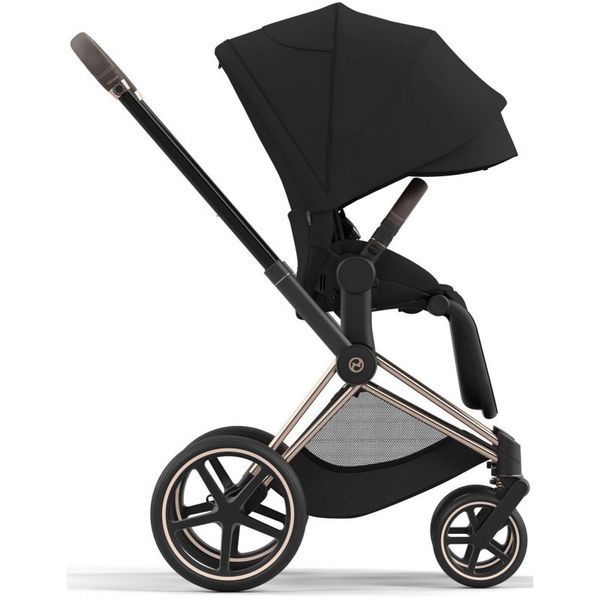 Коляска Cybex Priam Sepia Black шасі Rosegold 4.0 7782 фото