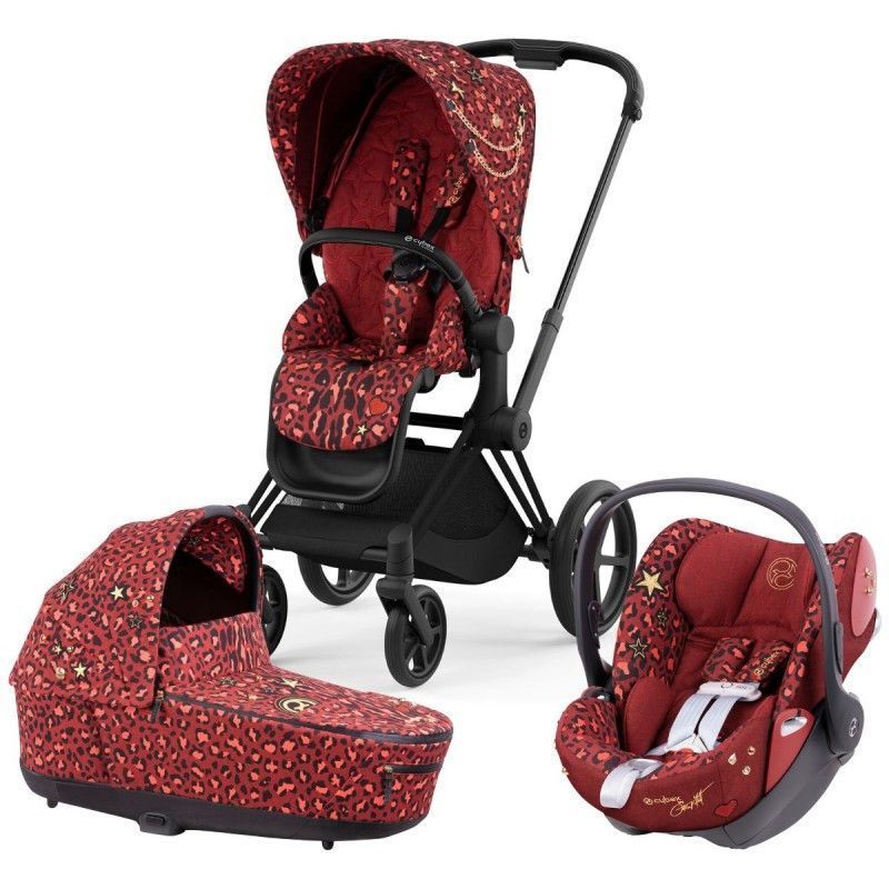 Коляска Cybex Priam 3 в 1 Rockstar by Alec Voelkel шасі Matt Black 4.0 000031 фото