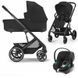Коляска Cybex Balios S Lux 3 в 1 Moon Black / Aton B2 i-Size Volcano Black 000034 фото