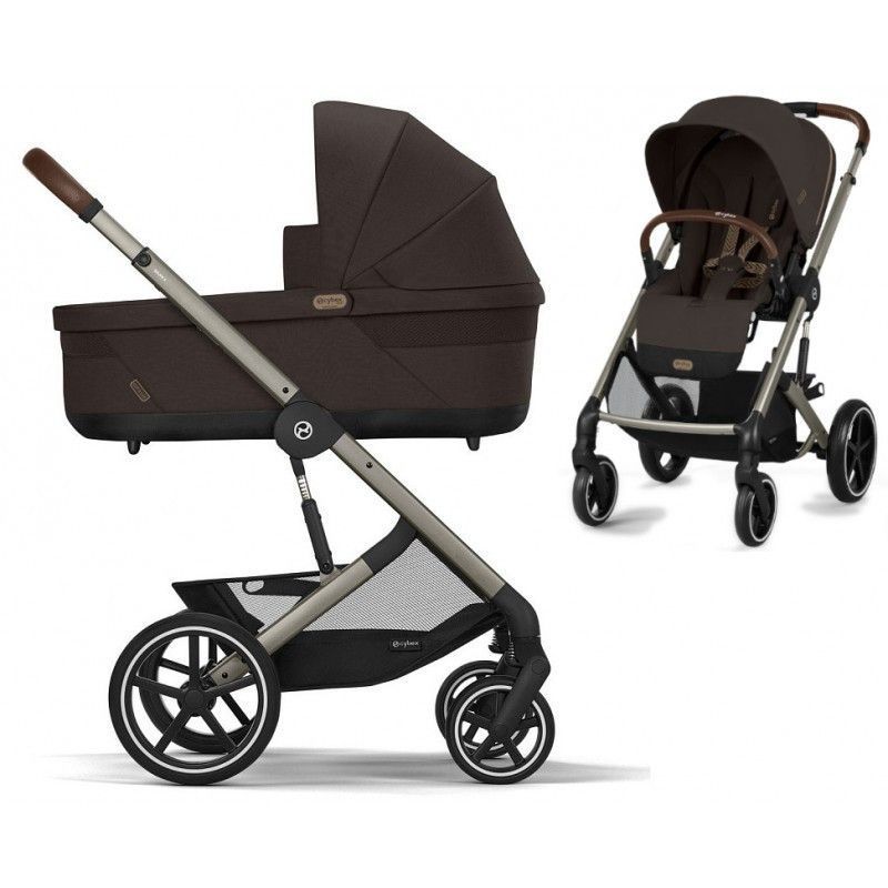 Коляска Cybex Balios S Lux Taupe 2 в 1 Chocolate Brown 00007912314 фото