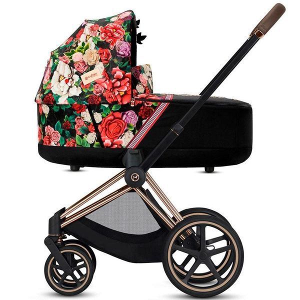 Коляска Cybex Priam 4.0 2 в 1 Spring Blossom Dark шасси Rose Gold 2022 р, 1288886328 фото
