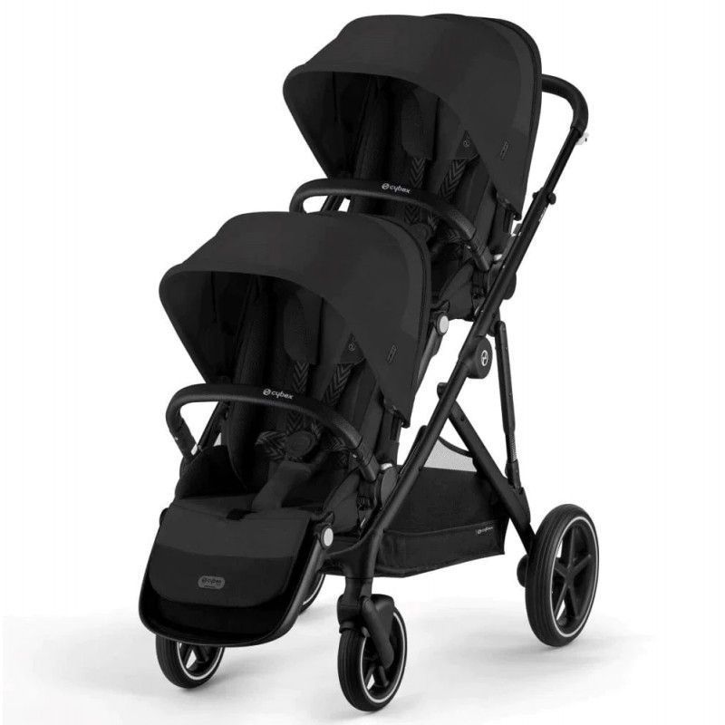 Коляска для двійні Cybex Gazelle S Moon Black 000010 фото