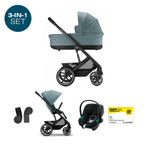 Коляска&nbsp;Balios&nbsp;S&nbsp;3&nbsp;в1&nbsp;BLK&nbsp;Sky&nbsp;Blue 522005365 фото