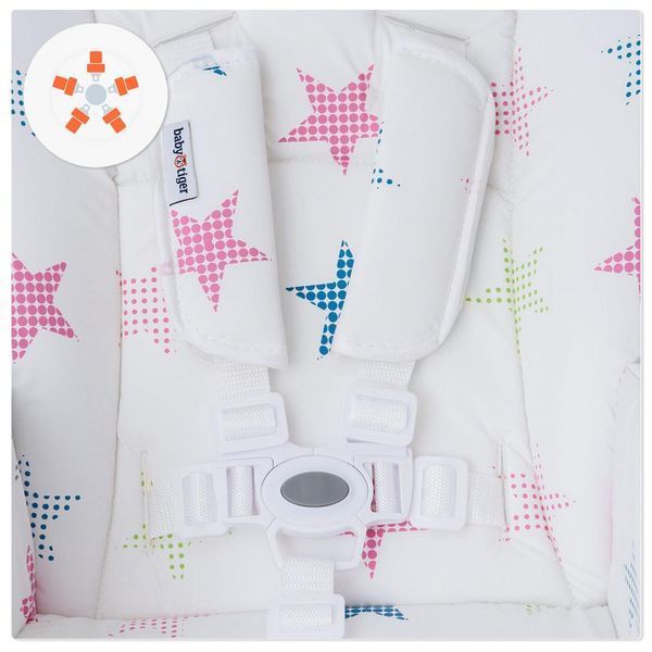 Стільчик для годування Babytiger Kiki Grey (BTKKIKIGRY0000) Рожевий 2608628245 фото