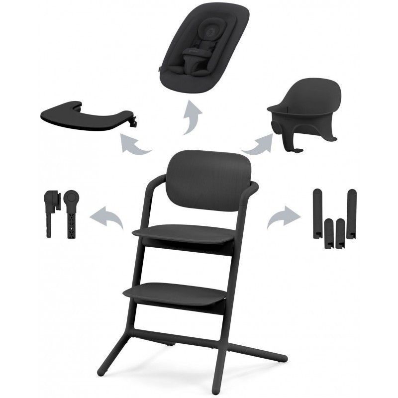 Cybex Lemo stunning black стільчик для годування 4 в 1 521003207 фото