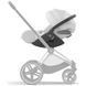 Cybex Priam 4.0 коляска 3 в 1 Off White шасі Matt Black 000026 фото 8