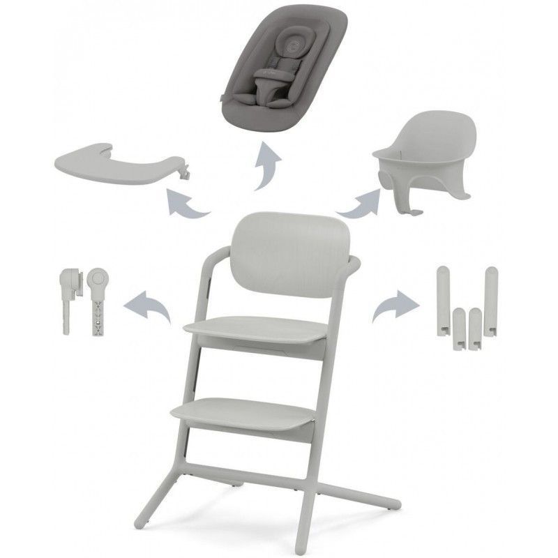 Cybex Lemo suede grey стільчик для годування 4 в 1 521003215 фото