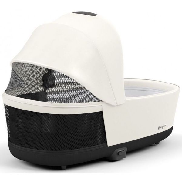 Cybex Priam 4.0 коляска 3 в 1 Off White шасі Matt Black 000029 фото