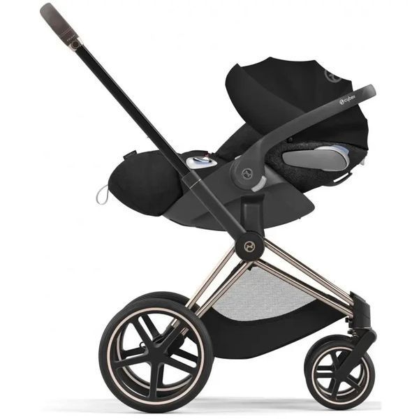 Cybex Priam 4.0 коляска 3 в 1 Off White шасі Matt Black 000029 фото
