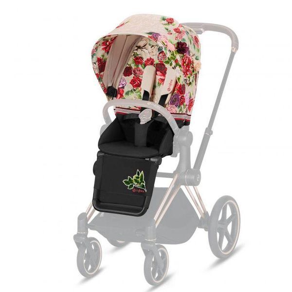 Прогулянкова коляска Cybex Priam 4.0 Blossom Light на шасі Rosegold 1260987395 фото