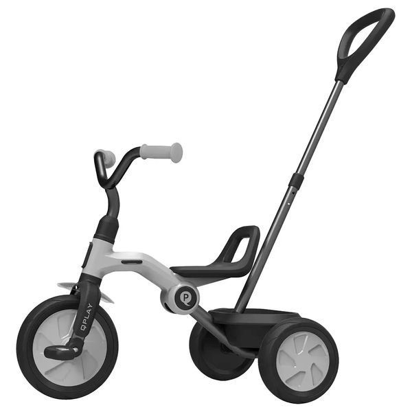 Велосипед складаний триколісний дитячий із батьківською ручкою Qplay ANT PLUS Grey (Сірий) T190-2Ant+Grey фото