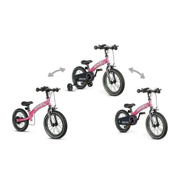Велосипед-біговіл на 14 дюймів Qplay Miniby, Pink 2324004608 фото