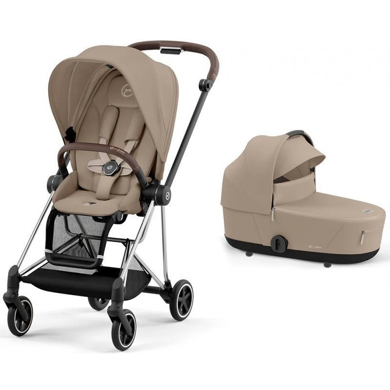 Cybex Mios 4.0 коляска 2 в 1 Cozy Beige шасі Chrome Brown 000073 фото