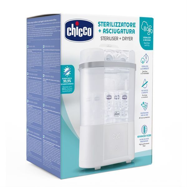 Стерилізатор Chicco електричний цифровий з функцією сушіння (07392.10) 07392.10 фото