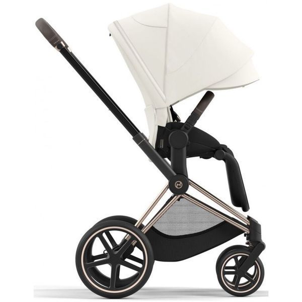 Cybex Priam 4.0 коляска 2 в 1 Off White шасі Rosegold 000057 фото