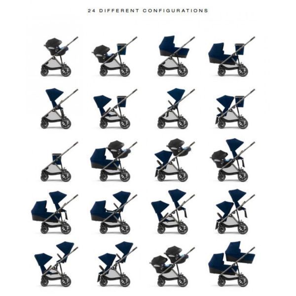 Коляска для двійні Cybex Gazelle S Sky Blue 000012 фото