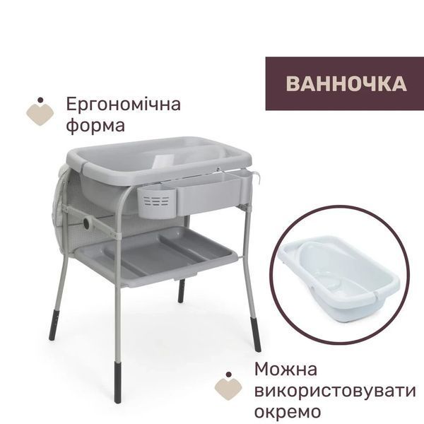 Столик для сповивання з ванночкою Chicco Cuddle & Bubble 79348.85 фото