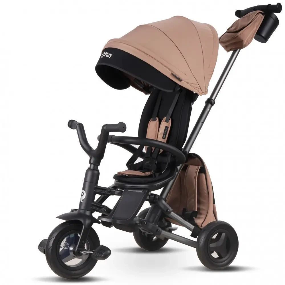 Триколісний Дитячий Велосипед Qplay Nova+ Rubber Exclusive Brown 2085226919 фото