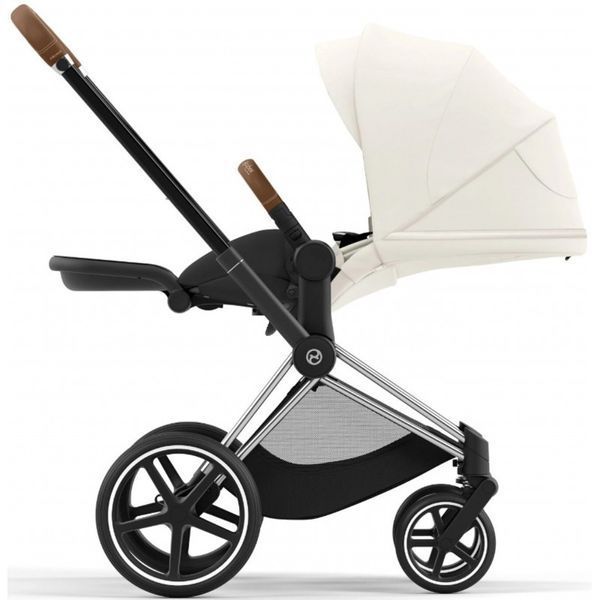 Cybex Priam 4.0 коляска 2 в 1 Off White шасі Chrome Brown 000049 фото