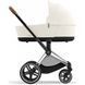 Cybex Priam 4.0 коляска 2 в 1 Off White шасі Chrome Brown 000049 фото 3