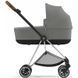 Cybex Mios 4.0 коляска 2 в 1 Mirage Grey шасі Chrome Brown 000076 фото 3
