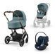 Коляска Cybex Balios S Lux Taupe 3 в 1 Stormy Blue / Автокрісло Cloud G plus 000032 фото