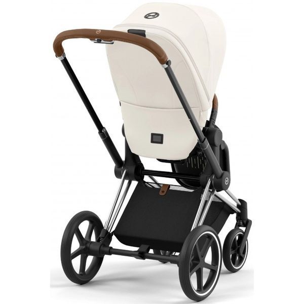 Cybex Priam 4.0 коляска 2 в 1 Off White шасі Chrome Brown 000049 фото