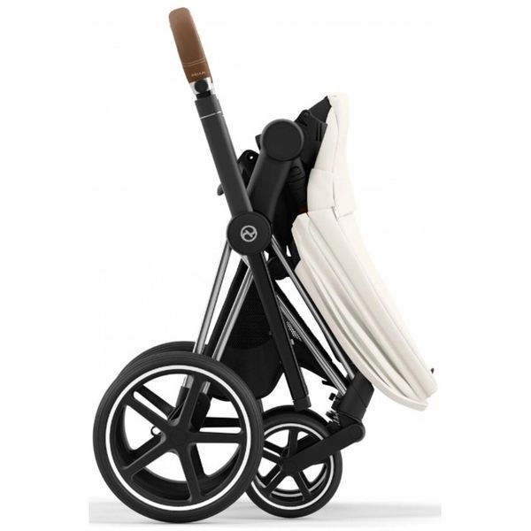 Cybex Priam 4.0 коляска 2 в 1 Off White шасі Chrome Brown 000049 фото