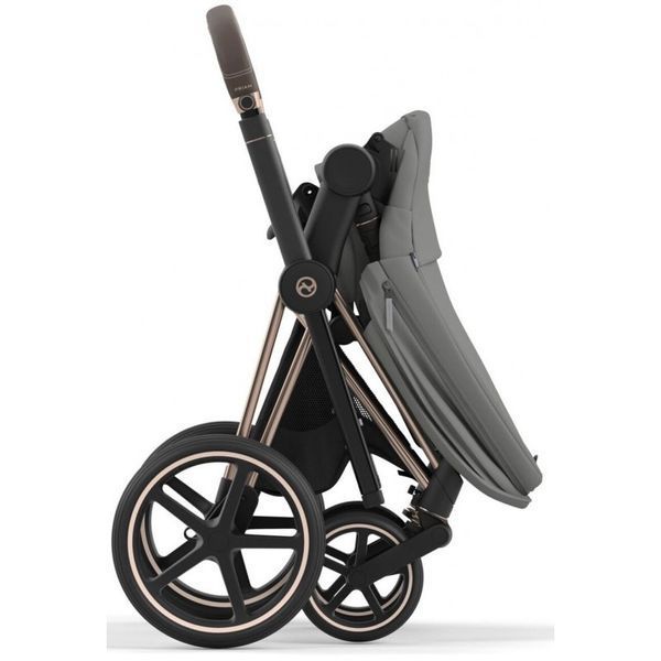 Cybex Priam 4.0 коляска 3 в 1 Mirage Grey шасі Chrome Brown 000040 фото