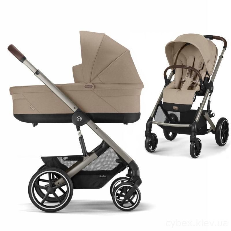 Коляска Cybex Balios S Lux Taupe 2 в 1 Almond Beige 000079 фото