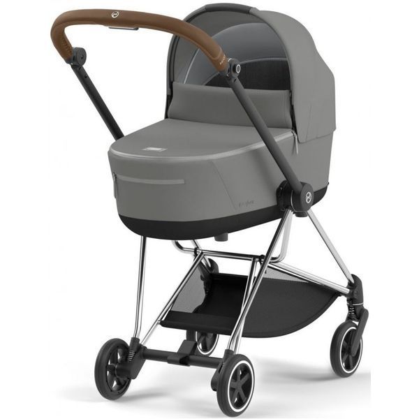 Cybex Mios 4.0 коляска 2 в 1 Mirage Grey шасі Chrome Brown 000076 фото