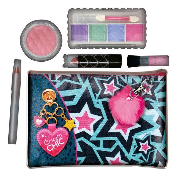 Дитячий набір косметики для макіяжу Clementoni "Make Up Pochette", серія "Crazy Chic" 18697 фото
