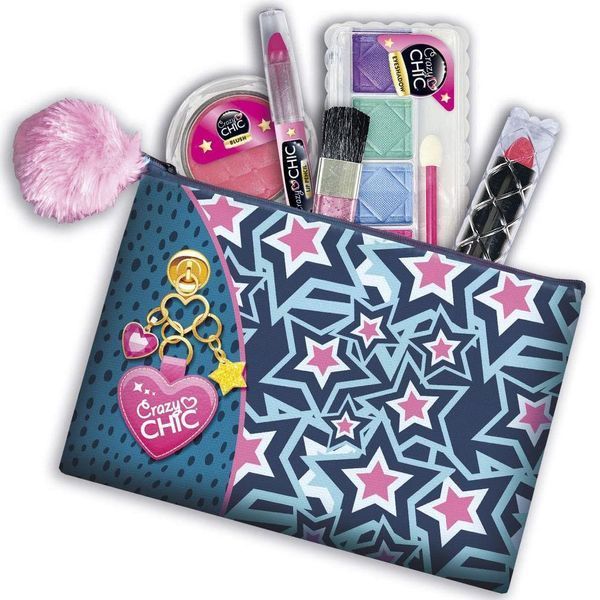 Дитячий набір косметики для макіяжу Clementoni "Make Up Pochette", серія "Crazy Chic" 18697 фото