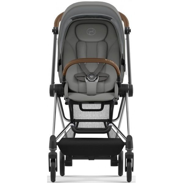 Cybex Mios 4.0 коляска 2 в 1 Mirage Grey шасі Chrome Brown 000076 фото