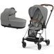 Cybex Mios 4.0 коляска 2 в 1 Mirage Grey шасі Chrome Brown 000076 фото