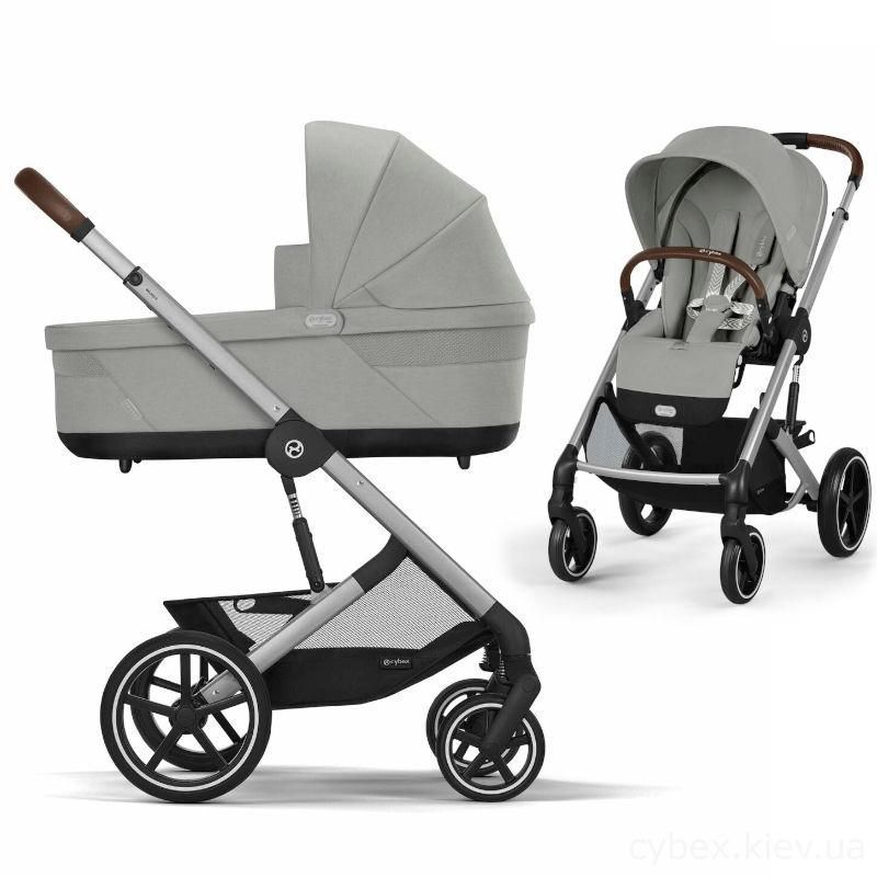 Коляска Cybex Balios S Lux Silver 2 в 1 Stone Grey 000081 фото