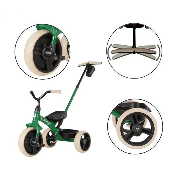 Велосипед триколісний дитячий Elite Pro Green T180-BEliteProGreen фото