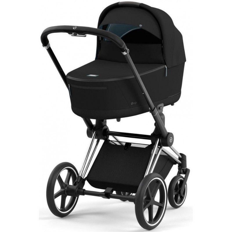 Коляска Cybex Priam 4.0 шасі Chrome Black + Люлька Sepia Black 2171421298 фото