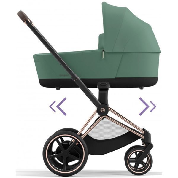 Коляска Cybex e-Priam 2 в 1 Leaf Green шасі Rosegold 000053 фото
