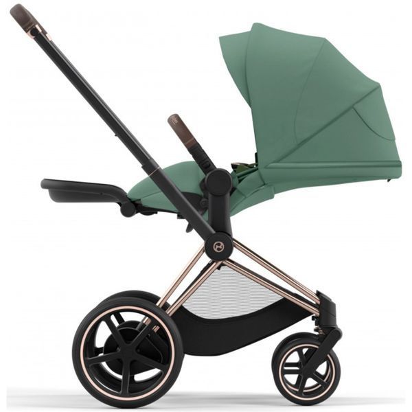 Коляска Cybex e-Priam 2 в 1 Leaf Green шасі Rosegold 000053 фото