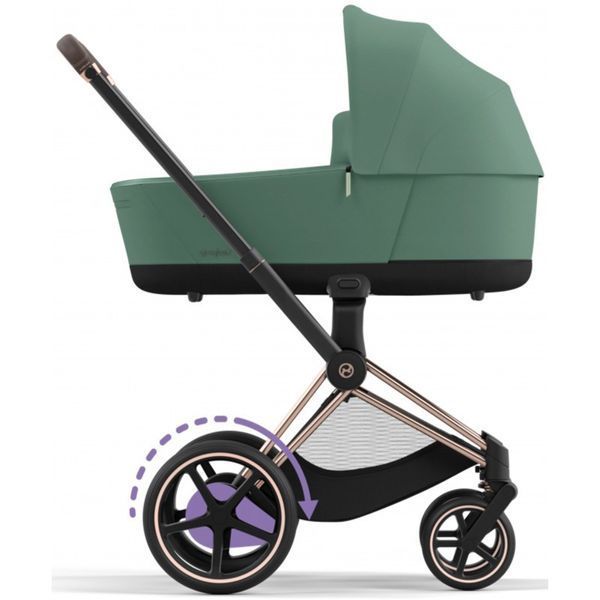 Коляска Cybex e-Priam 2 в 1 Leaf Green шасі Rosegold 000053 фото