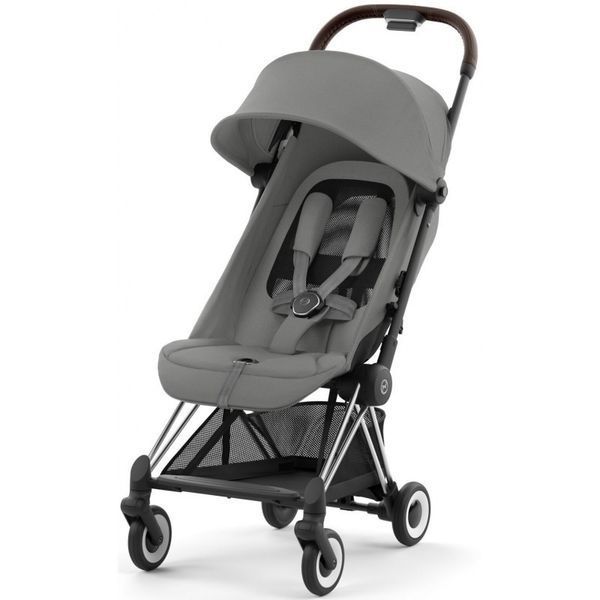 Коляска прогулянкова Cybex Coya Mirage Grey шасі Chrome Dark Brown 522004395 фото