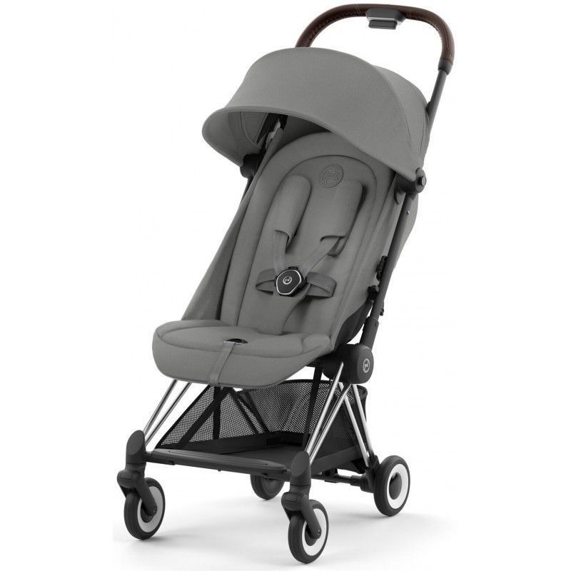 Коляска прогулянкова Cybex Coya Mirage Grey шасі Chrome Dark Brown 522004395 фото