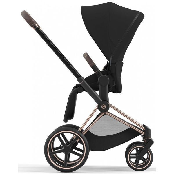 Коляска Cybex Priam Sepia Black шасі Rosegold 4.0 7782 фото