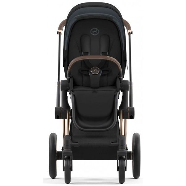 Коляска Cybex Priam Sepia Black шасі Rosegold 4.0 7782 фото