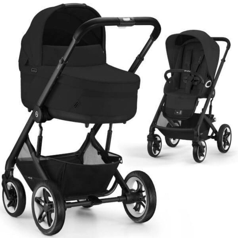 Коляска Cybex Talos S Lux 2 в 1 Moon Black 000044 фото