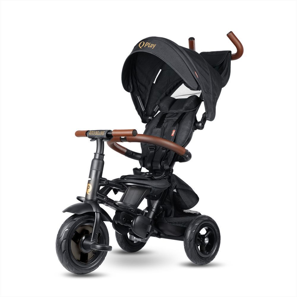 Складаний триколісний велосипед Qplay Rito Deluxe Black 2541705929 фото